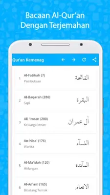 Al Quran Dan Terjemah Audio android App screenshot 3